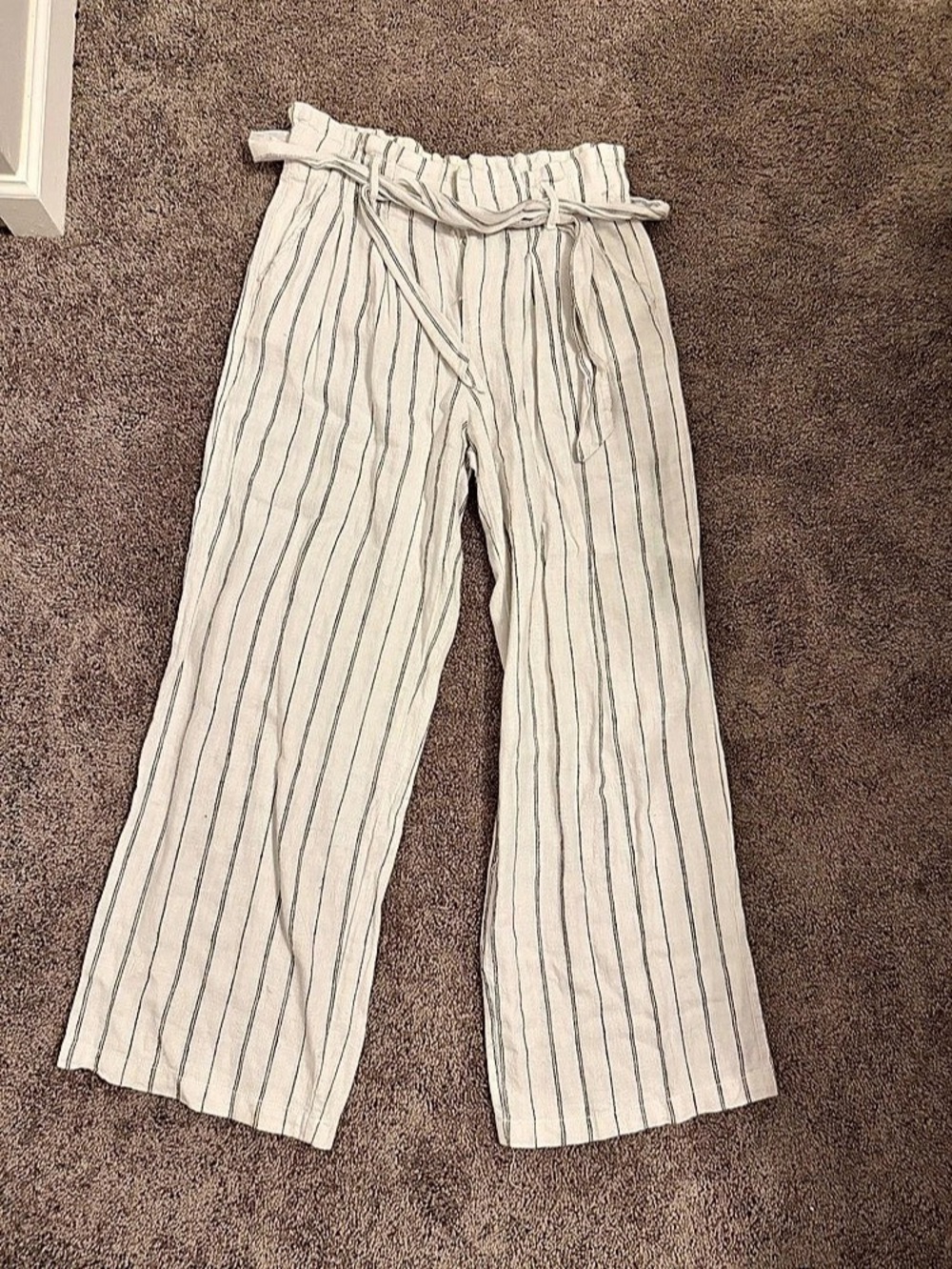 Anthropologie Striped Wide Leg Pants Size 4